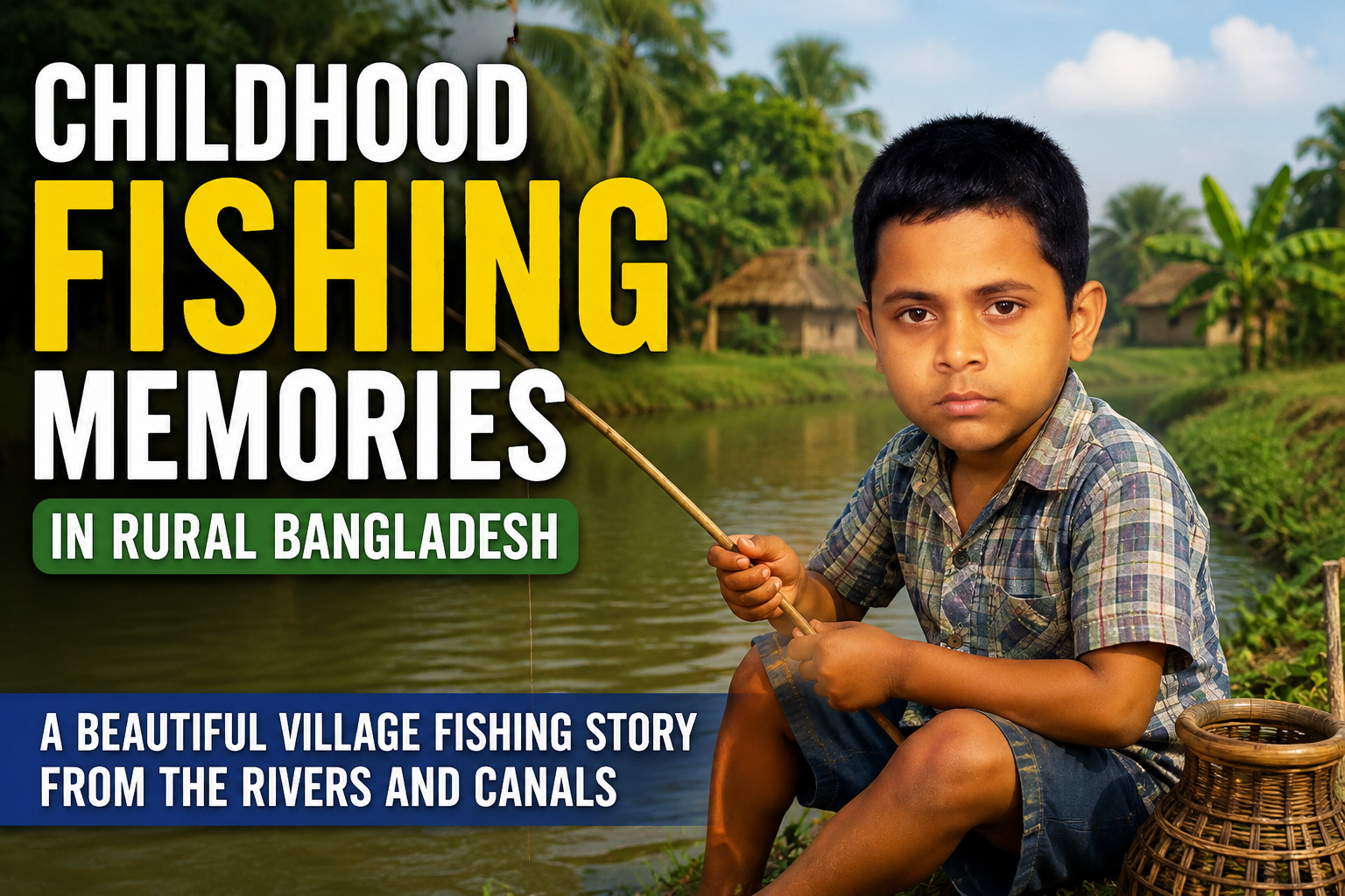 Childhood Fishing Memories in Rural Bangladesh – A Beautiful Village Fishing Story from the Rivers and Canals